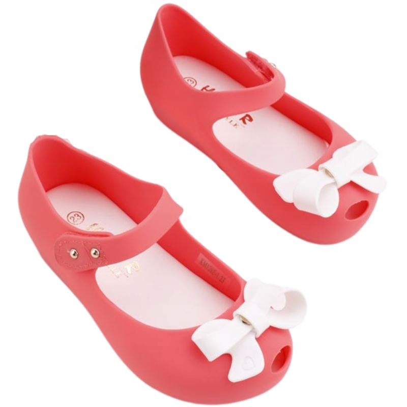 

Balerinki meliski dziewczęce na rzepy różowe