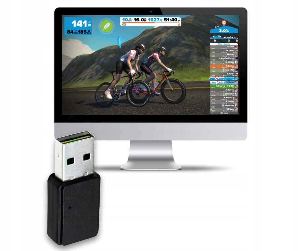 Odbiornik USB Magene ANT+ do komputera rowerowego / stacjonarnego / laptopa Waga 10 g