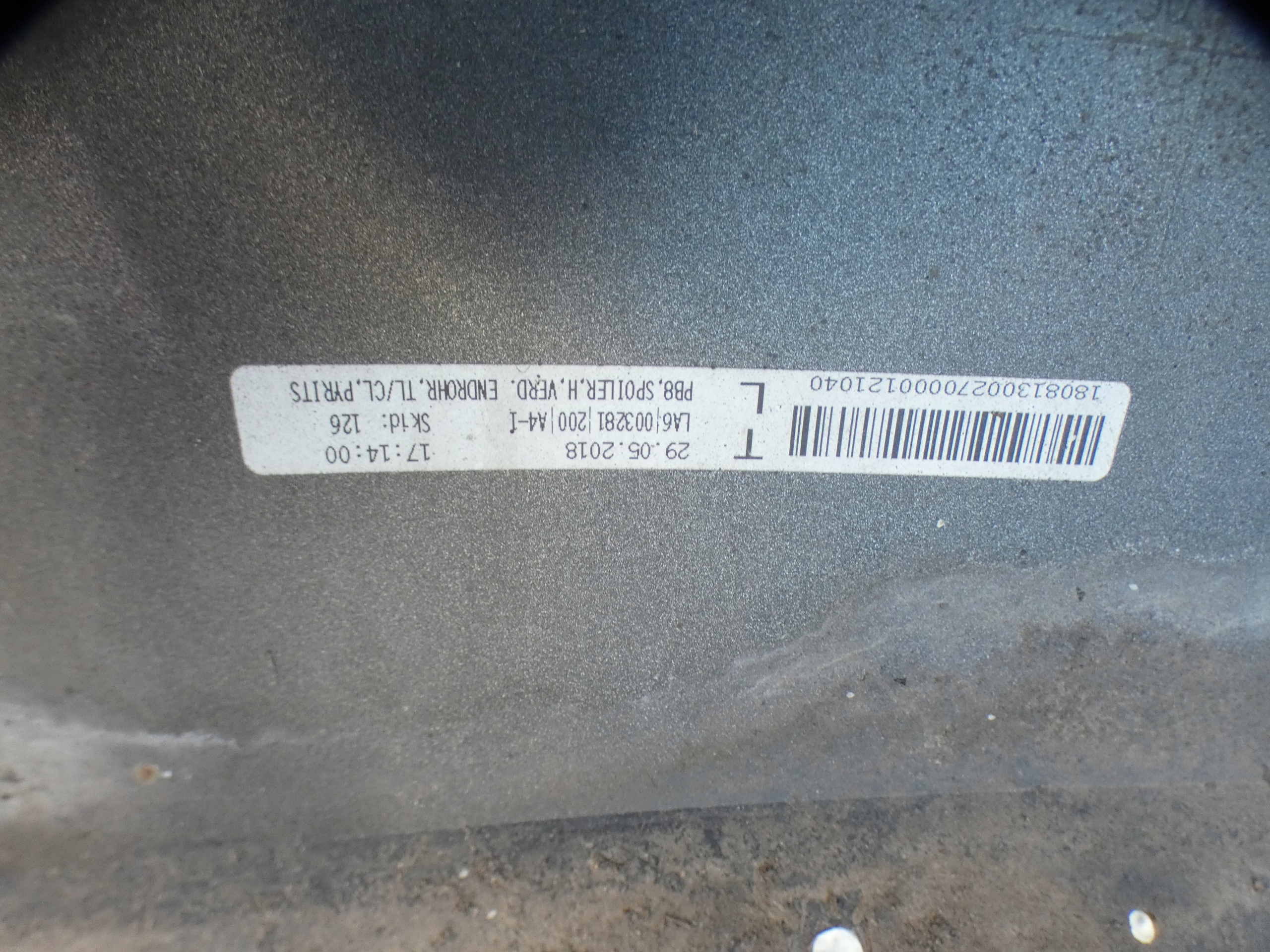 VW PASSAT B8 sedan bumper rear part complete