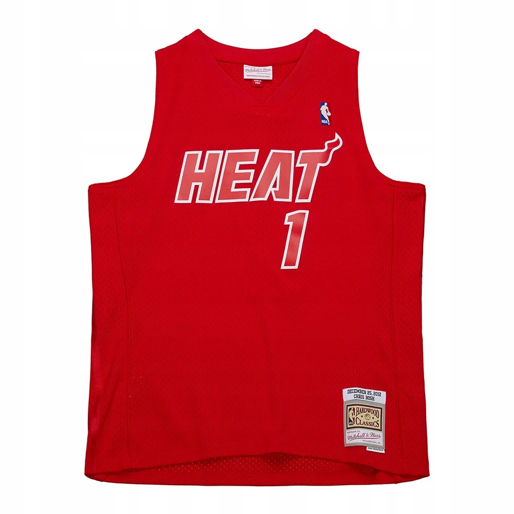Koszulka Mitchell & Ness HEAT 2012 CHRIS BOSH - L