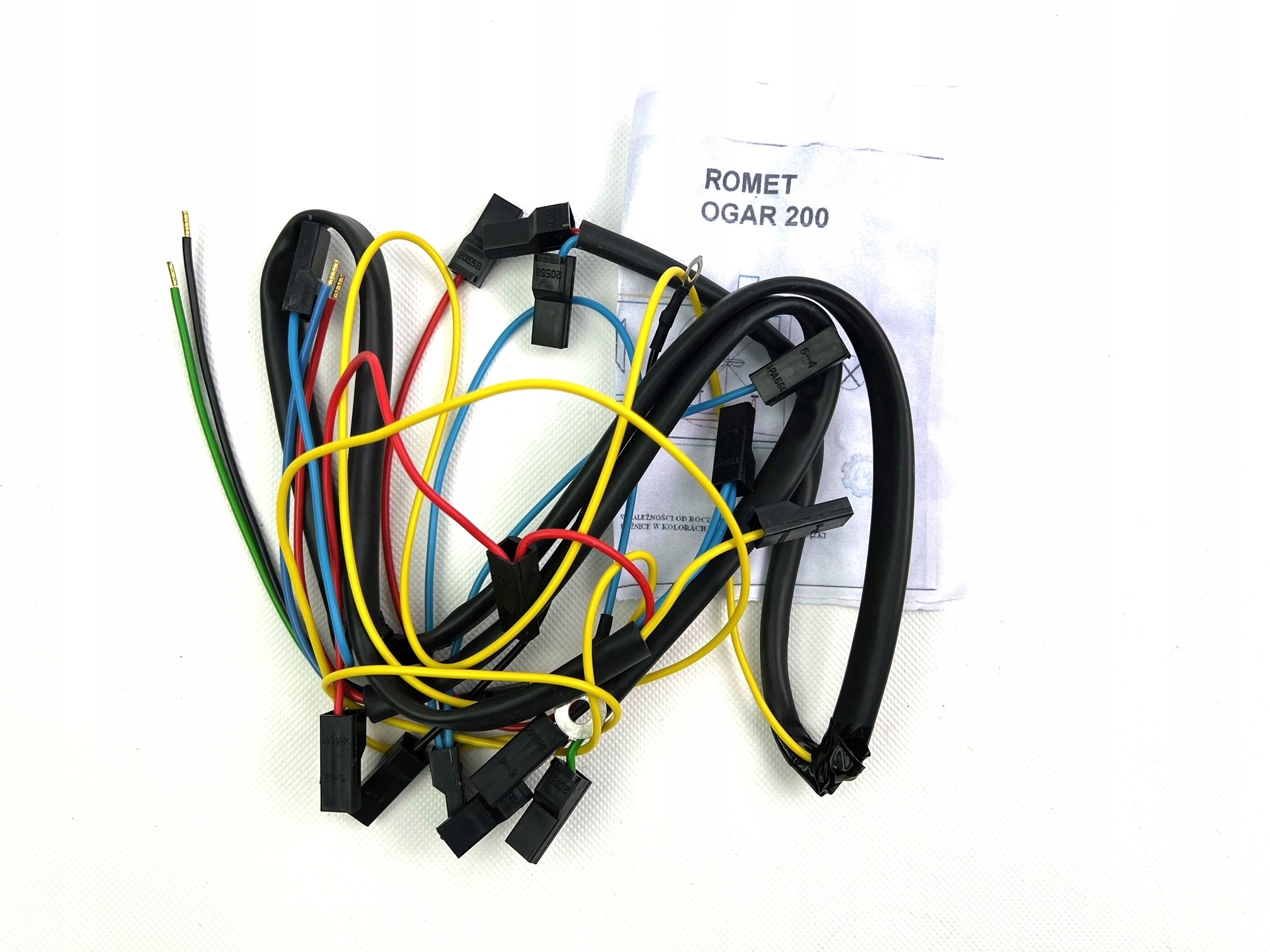 Instalacja elektryczna Romet Ogar 200 wiązka czarna