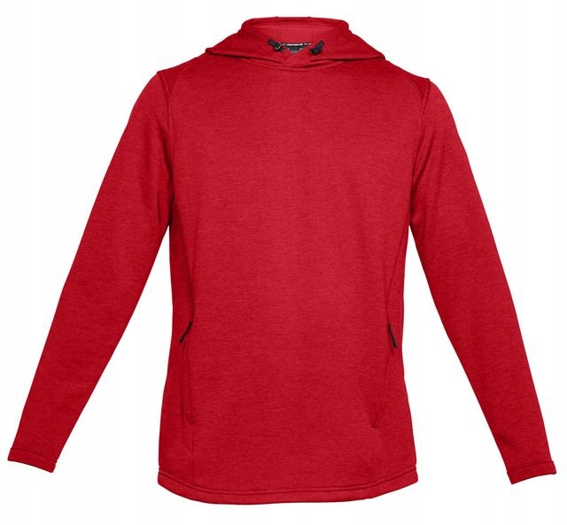 Mikina Ua Tech Terry Popover Hoddie Pánská Červená M