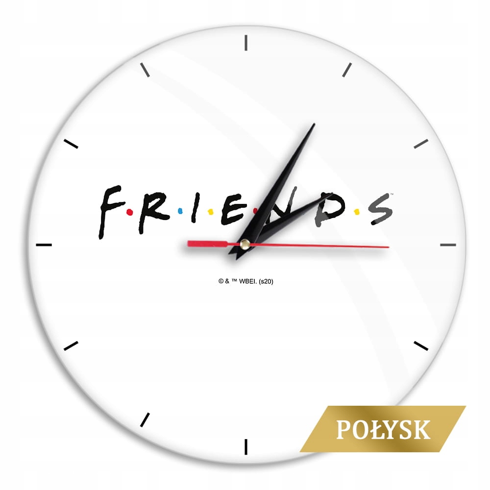 Nástěnné hodiny 29 cm Friends Přátelé, lesk
