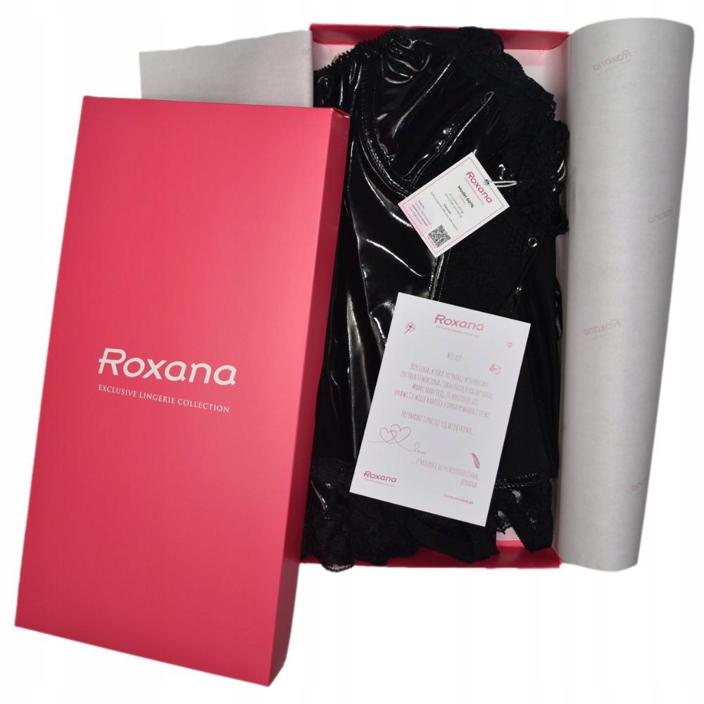 Korzet A Tanga Latexové Krajkové Zavazování Na Přední Straně Kostice Černá M