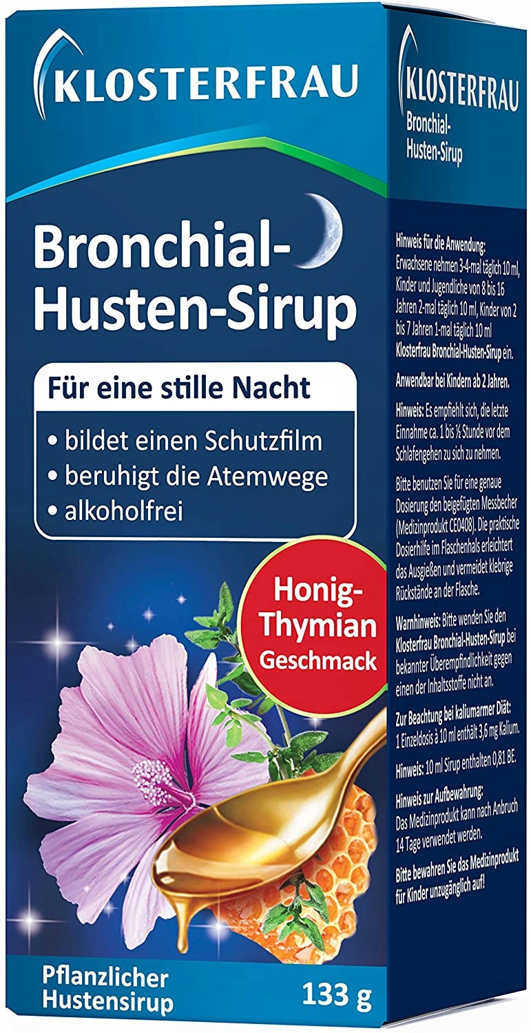 

Klosterfrau Bronchial-Husten-Sirup, kaszel, Na Noc