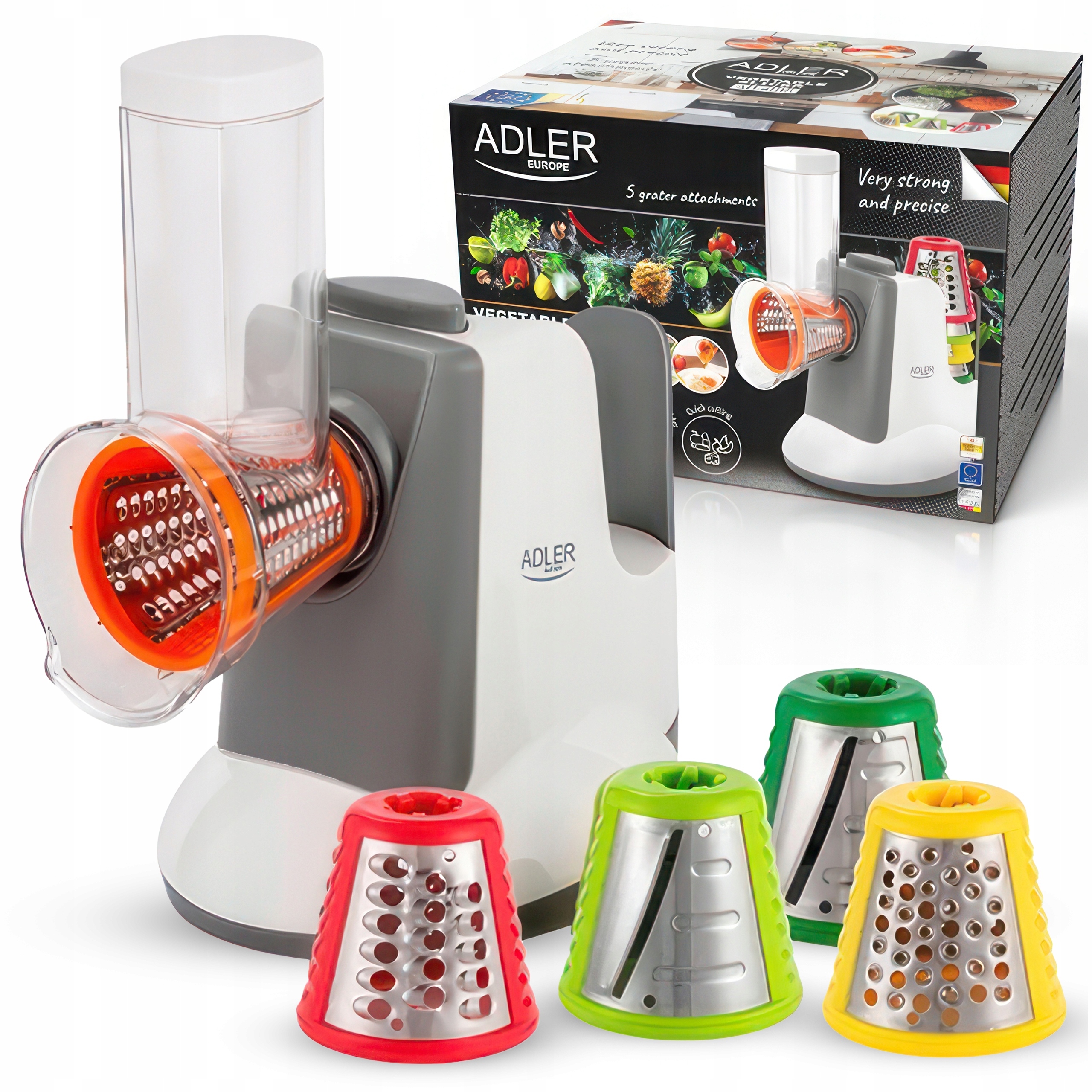 Szatkownica Elektryczna do Warzyw Rozdrabniacz Tarka Siekacz Adler Ad 4815