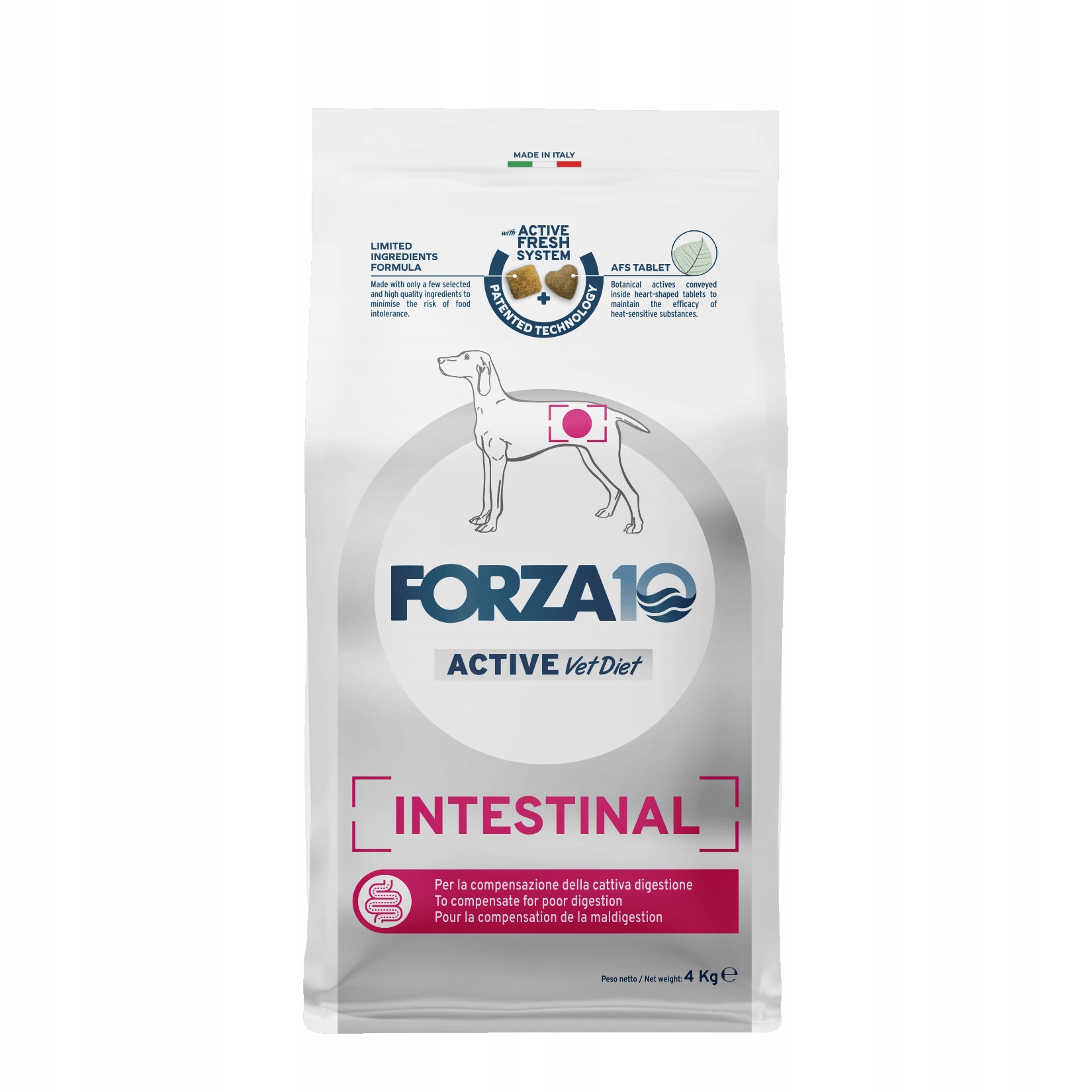 Forza10 Veterinární dieta Intestinal Active pro psa 4 kg