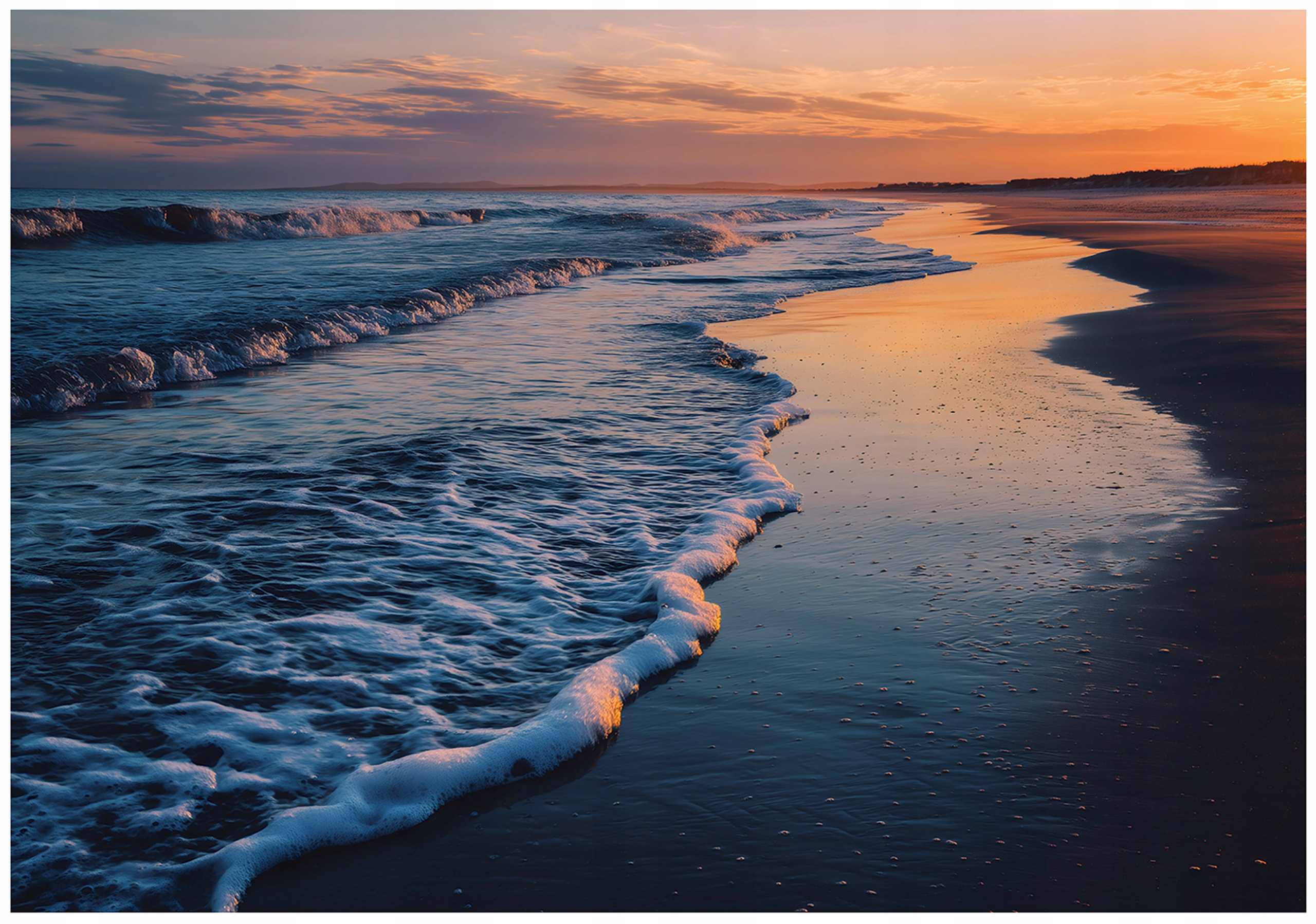 Fototapeta Pláž More Príroda Vlny Západ Slnka Modrý Výhľad 300x210