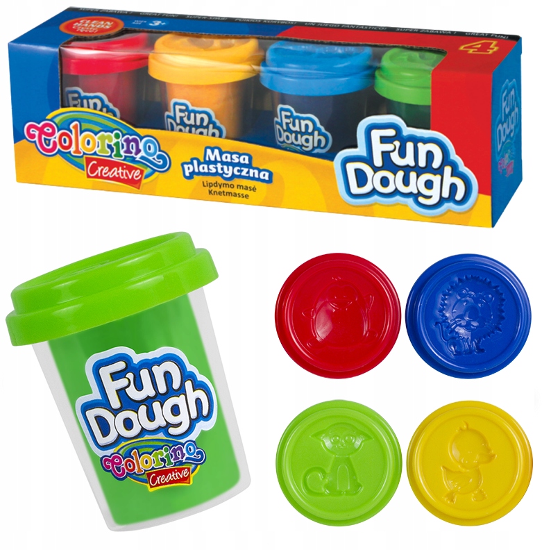 

Colorino Masa plastyczna ciastolina 4 kol +foremki