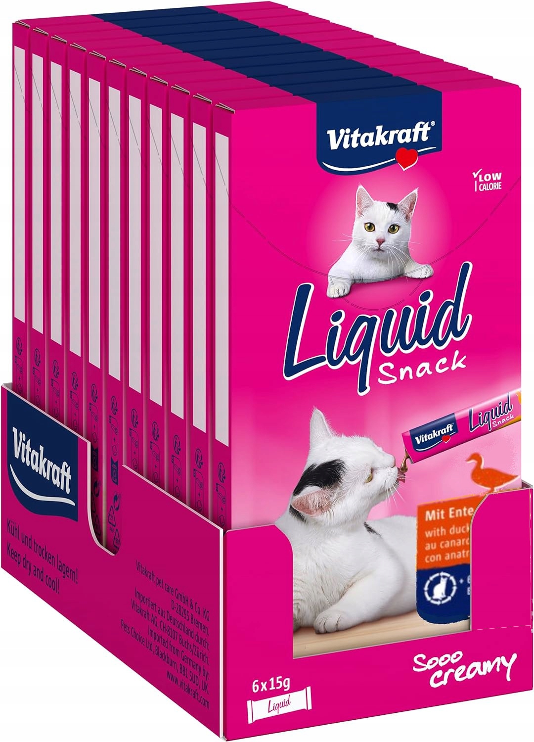 Vitakraft Liquid Snack z kaczką 11x90g