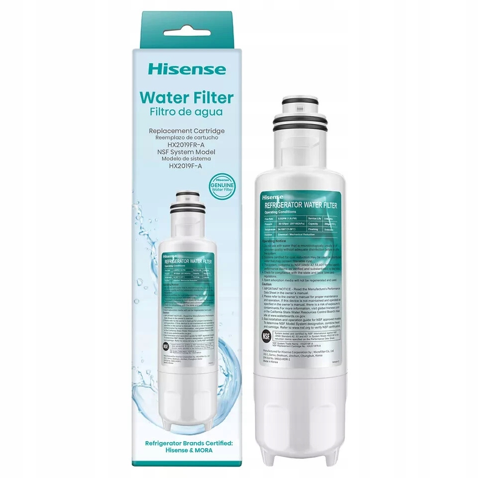 Filtr do lodówki Hisense HX2019FR-A oryginał HK2100988 Gorenje