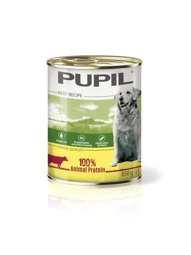 5 x Krmivo pro psy Pupil Prime Quality bohaté na hovězí maso 850 g