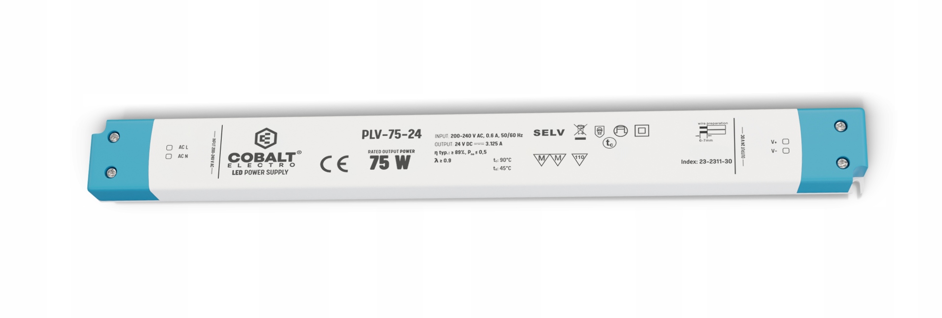 Led zdroj CobaltElectro Plv 24V 75W IP20