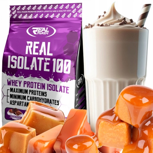 Real Pharm Real Isolate 100 1800g Solený Karamel
