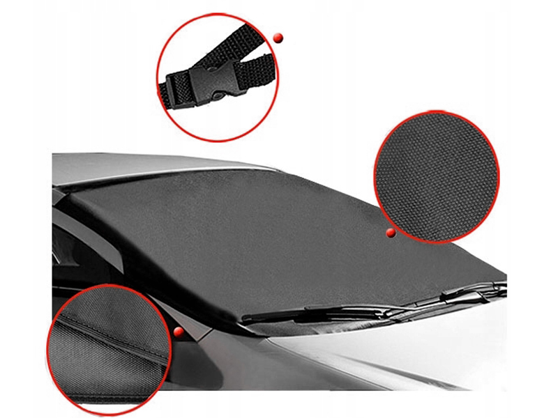 MATA PRZECIWSŁONECZNA DUŻA XL 196x80 CM NA PREDNIĄ SZYBĘ Z PASKIEM OSŁONA Producent inny