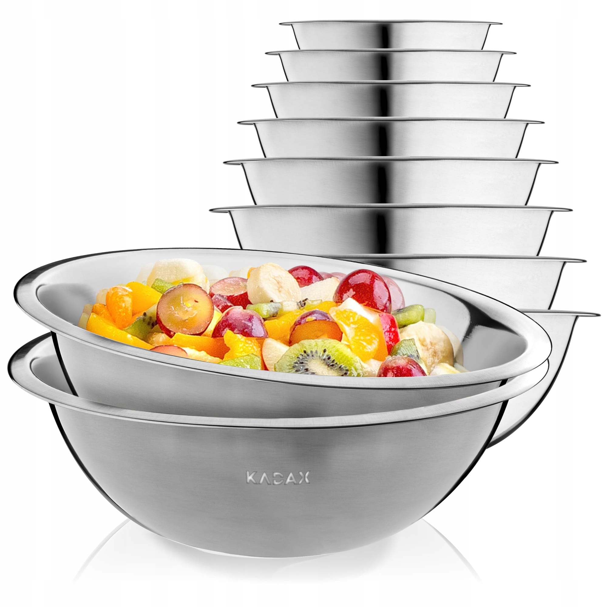 MISKA KUCHENNA METALOWA DO SAŁATEK KOMPLET 2szt