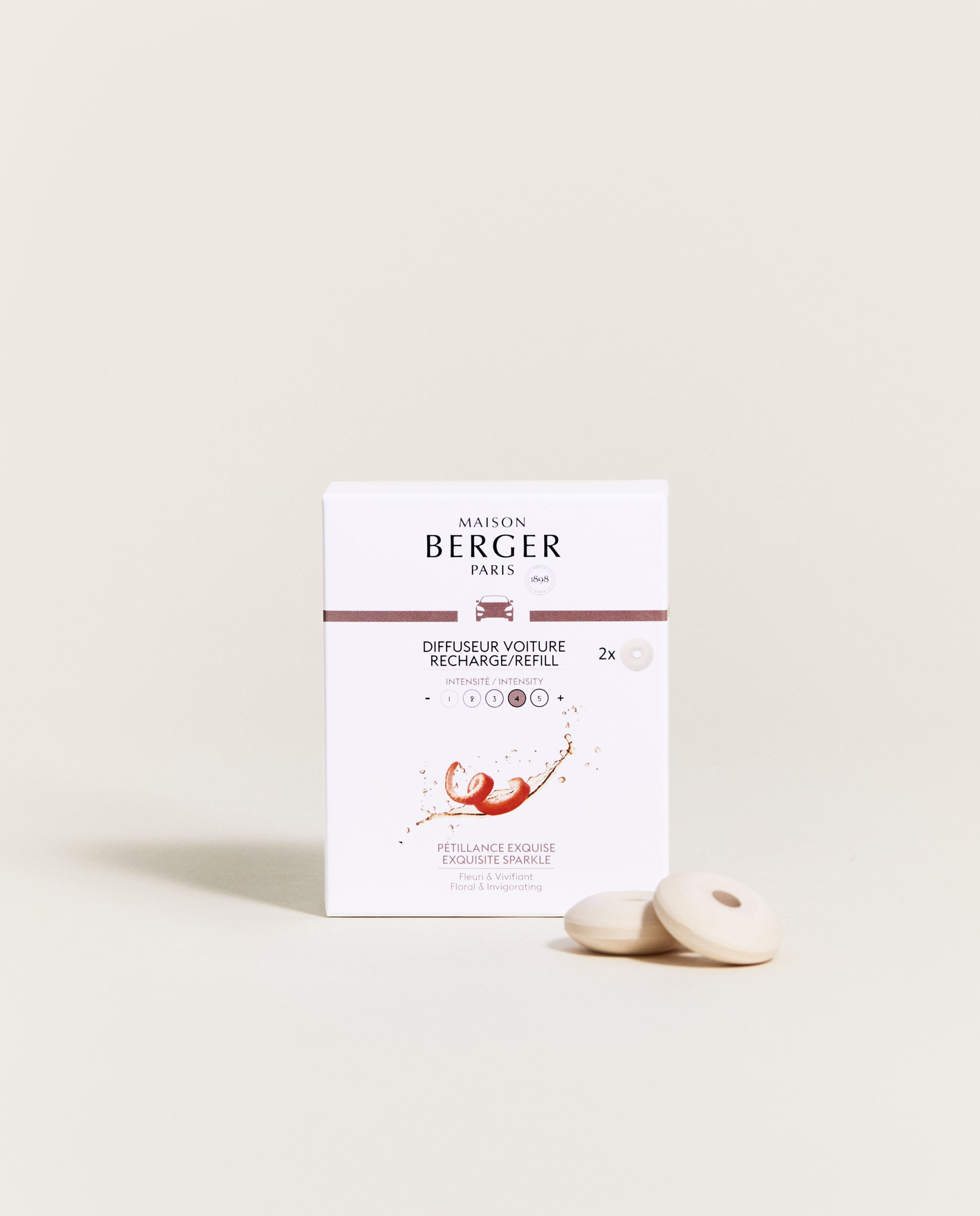 Wkład do dyfuzora samochodowego Szampan Maison Berger Paris