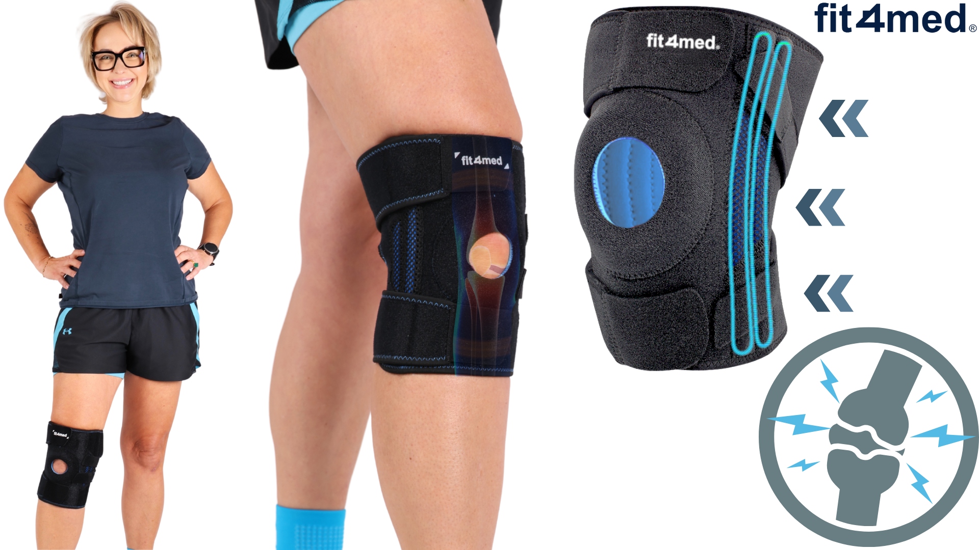 STABILIZATOR KOLANA OPASKA PODTRZYMUJĄCA KOLANO URAZ RZEPKI STABILIZACJA EAN (GTIN) 5903657557253