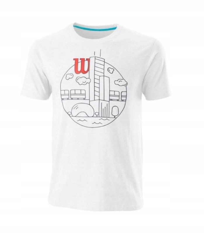 Pánské Tričko Wilson Chi Skyline White S