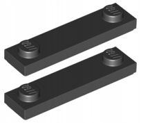 

Lego Płytka 1x4 Czarna (41740/6254045/Groove) x2