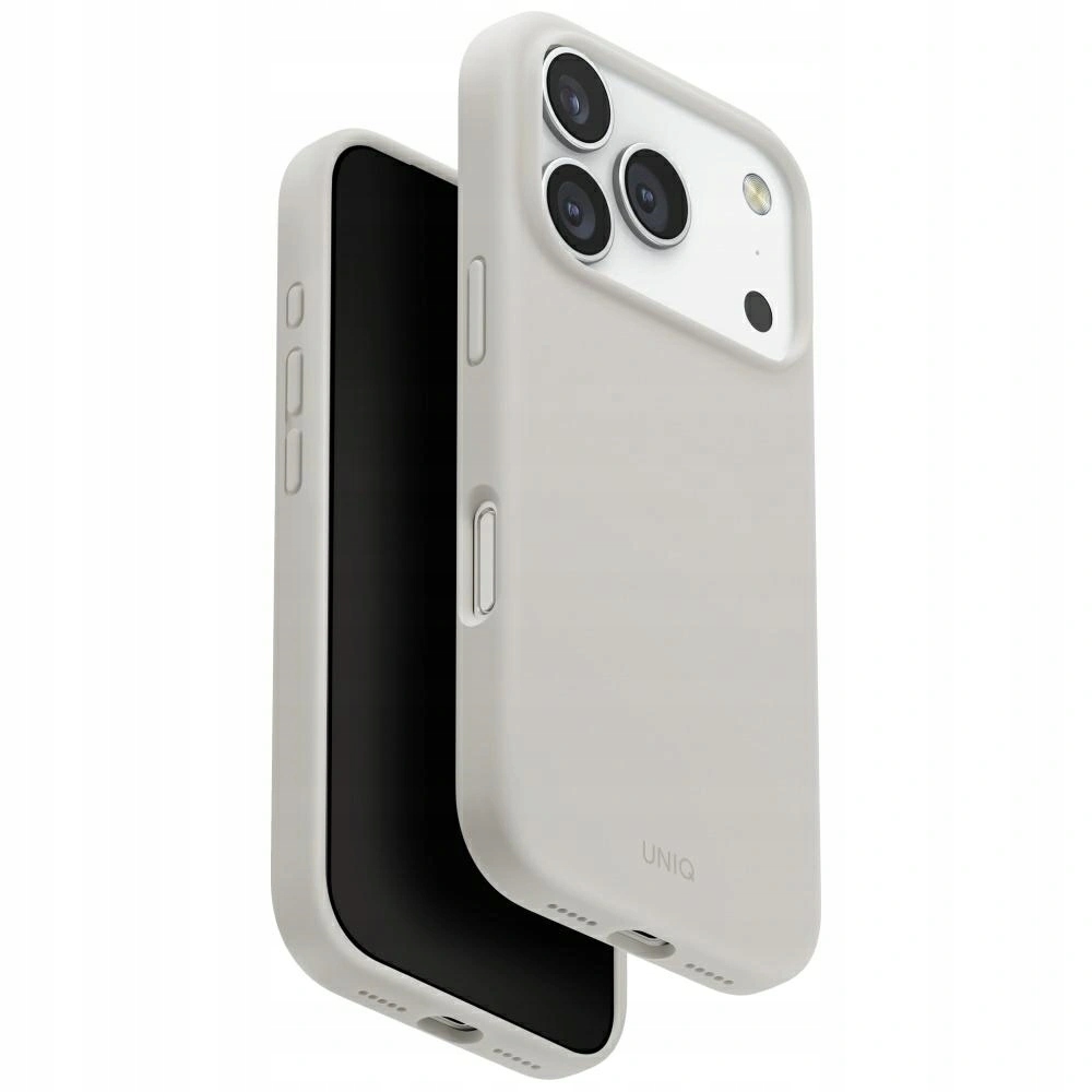 Pouzdro Uniq Lino pro Apple iPhone 17 Pro Magclick Charging, světle šedé