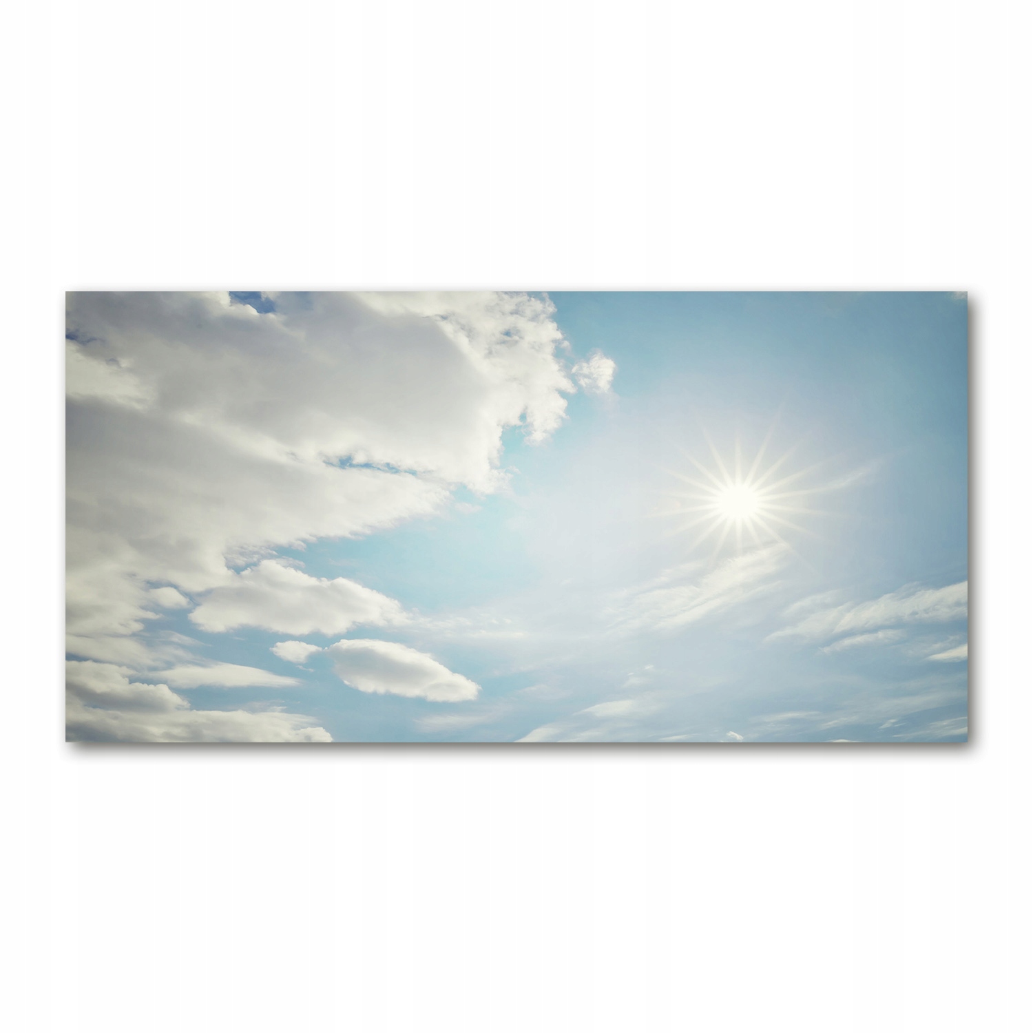 

Foto obraz szkło akryl Chmury na niebie 120X60 cm