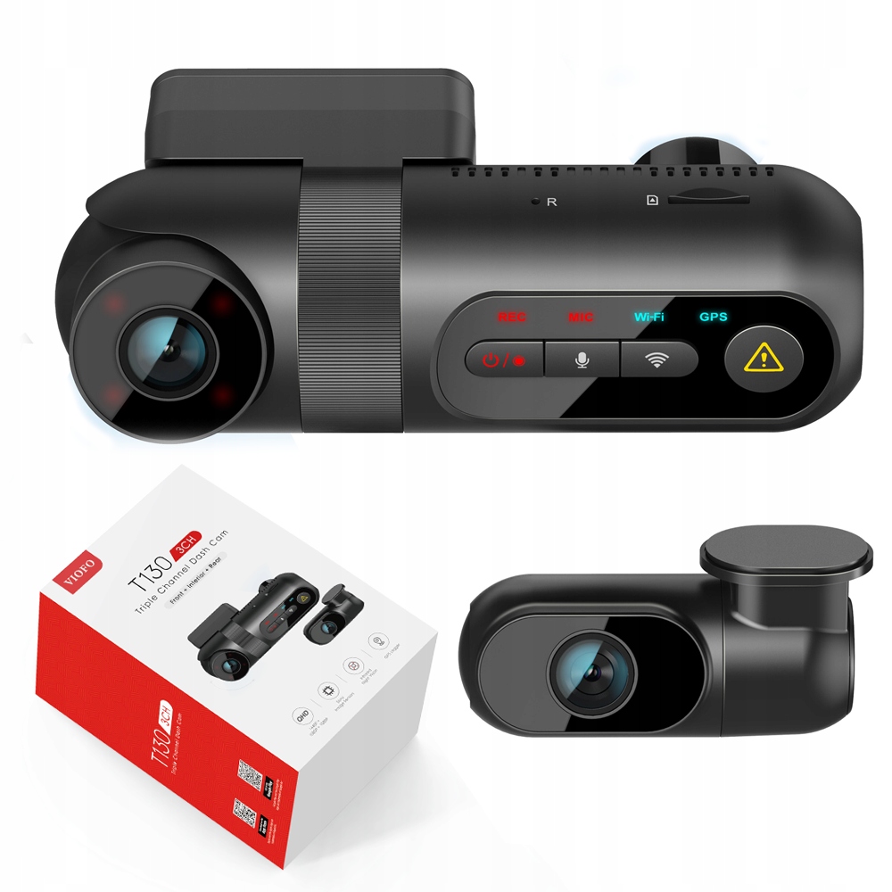 

Kamera Rejestrator Trasy Viofo T130 3CH Gps Wifi