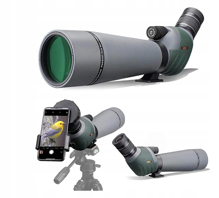 Bodový dalekohled 20-60 x 80 mm pro pozorování, voděodolný, dvoupólové Sklo Ed