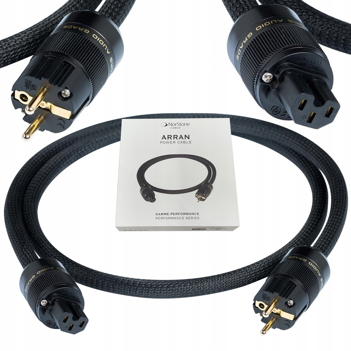 NorStone Arran Power Napájací Kabel 2,5 mm Hi-Fi Schuko Pwc 100 1 m