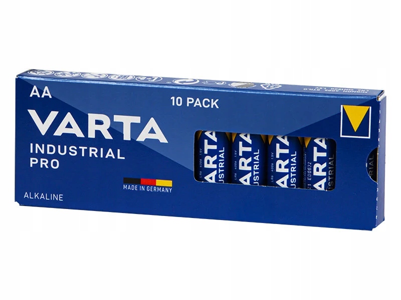 BATERIE alkaliczne VARTA INDUSTRIAL PRO GERMANY LR6 R6 AA x10 Kod producenta 737754