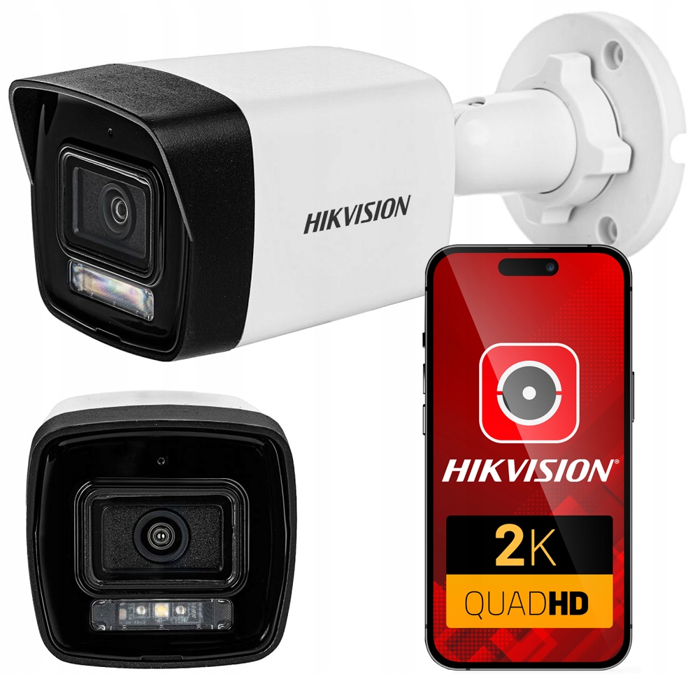 Vonkajšia Ip kamera 4MPx PoE HikVision Smart Hybrid Light Led Ir Mikrofón