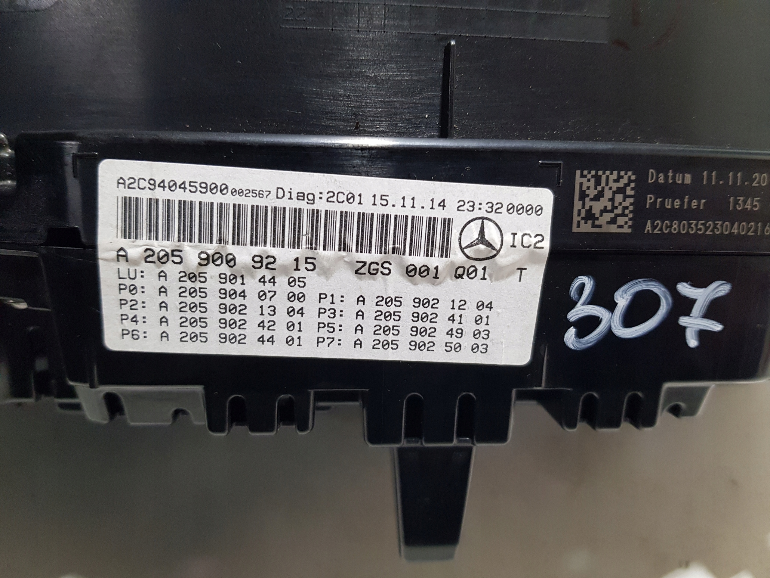 MERCEDES W205 dials dials ANGLIK 2059009215