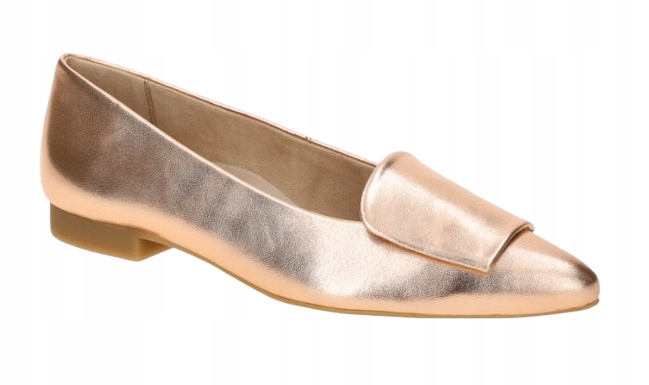 Paul Green Baleríny S Šupinatou Klopou, Přírodní Kůže, Velikost 42 T7A