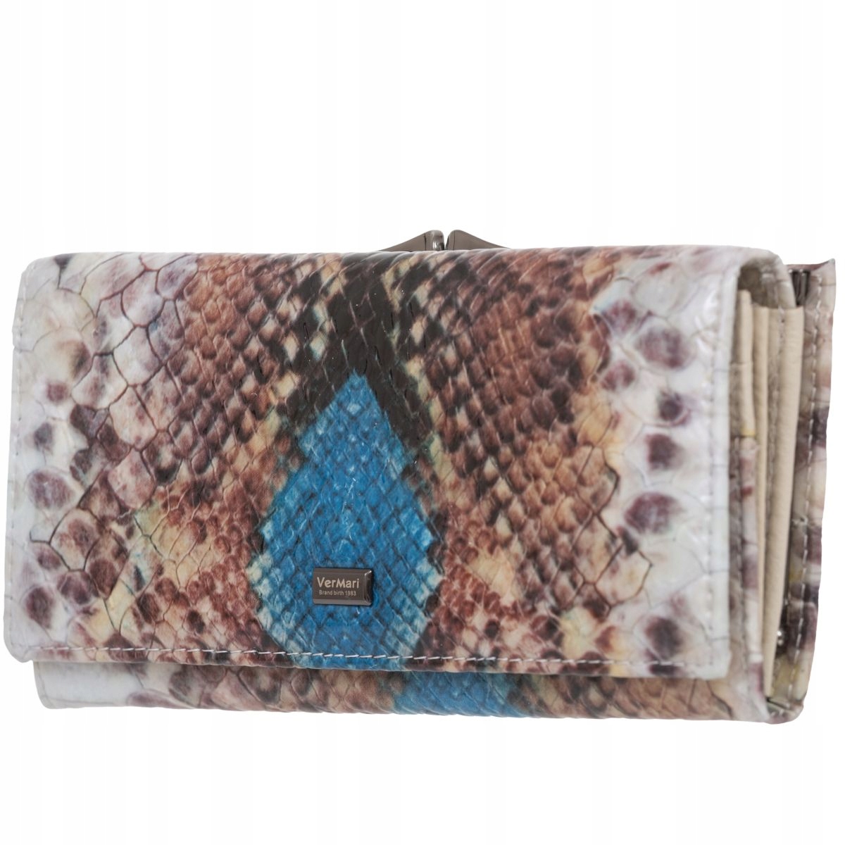 Dámská kožená peněženka VerMari Vipera Modrá