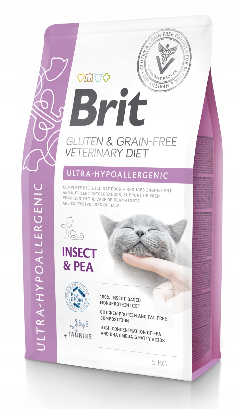 Brit Gf Veterinary Diets Cat Gluten & Grain Free Ultra-Hypoallergenic 5kg