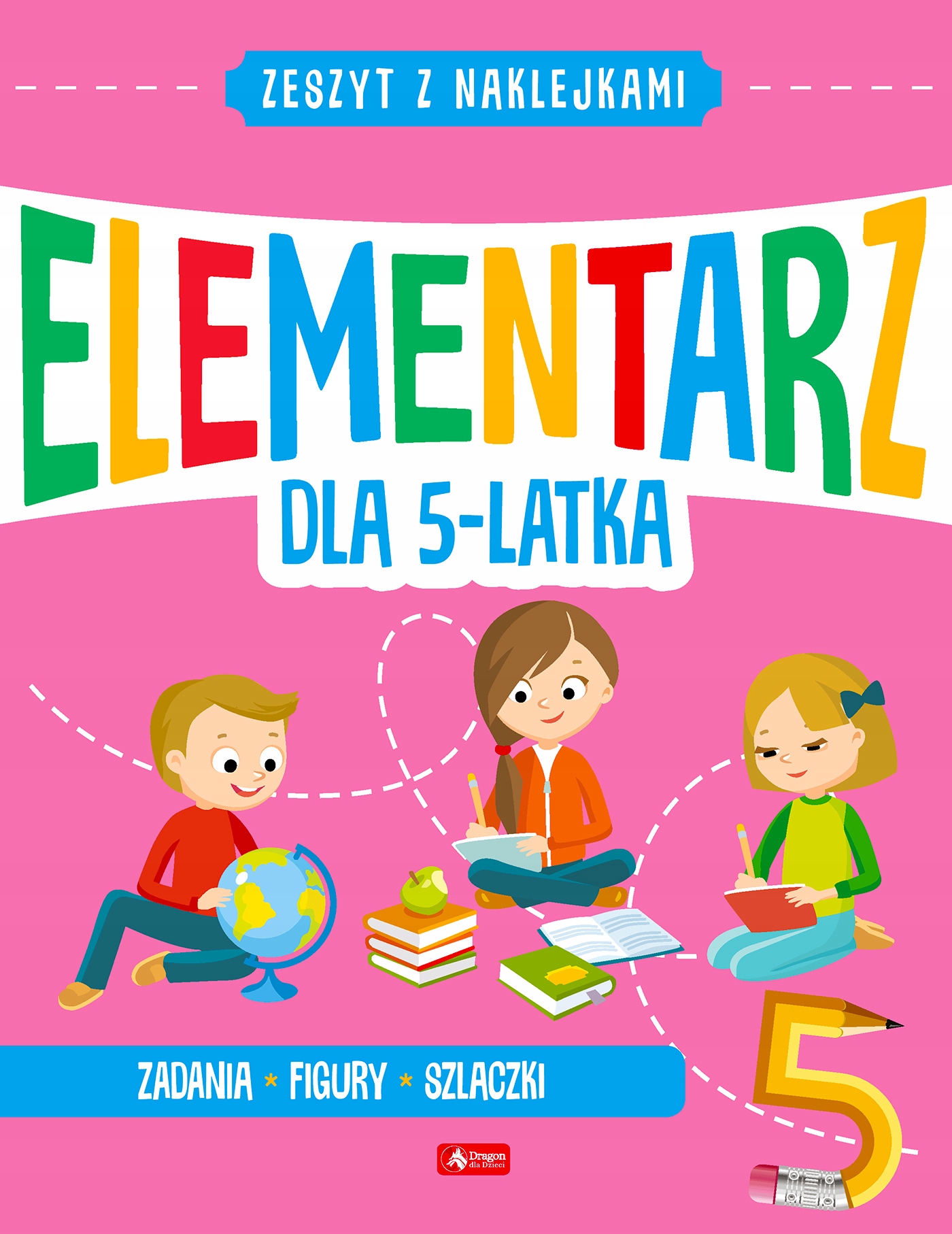 

Książka dla dzieci Elementarz 5 Lat Nauka Zabawa