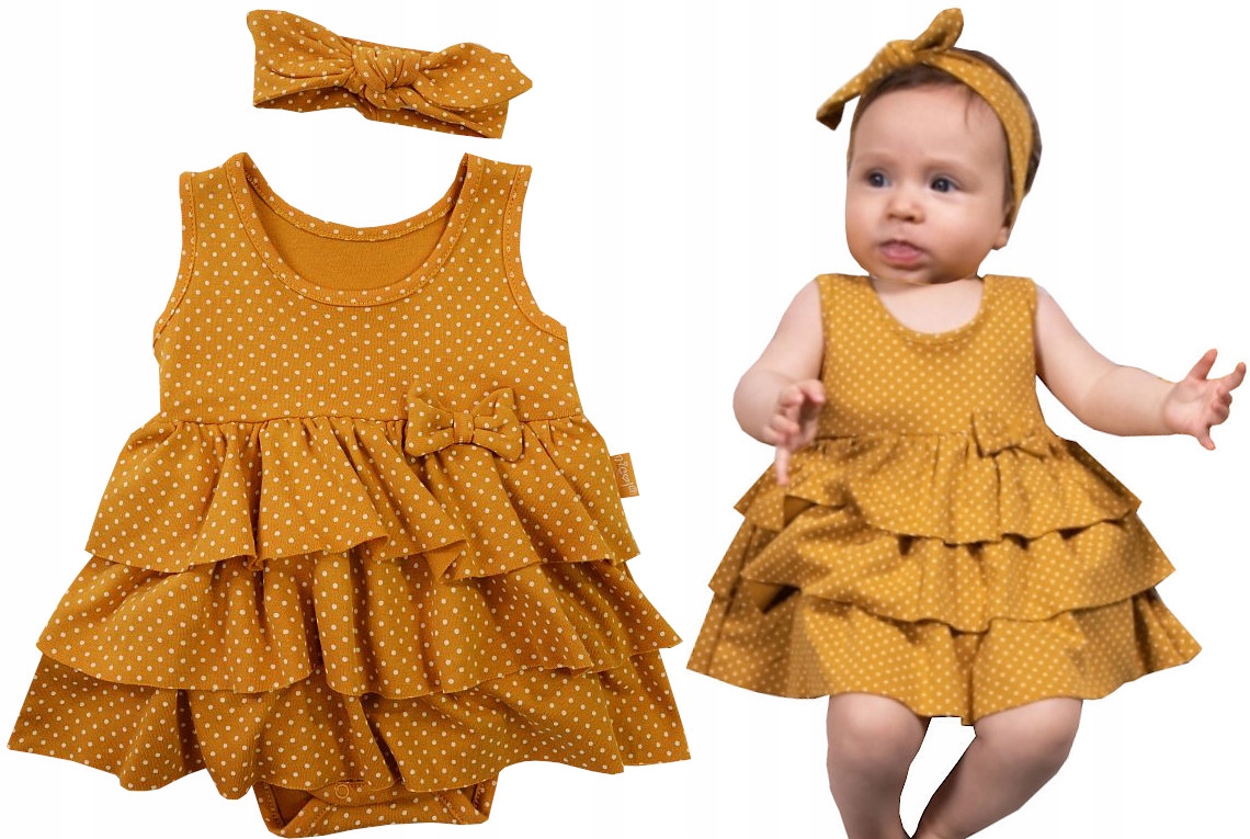 

Sukienko-body i Opaska Komplet falbany 56 KB20