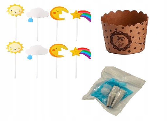 Levně Sada Zápich Pro Zdobení Dortu Formičky Zdobička Na Dorty S Rukávem