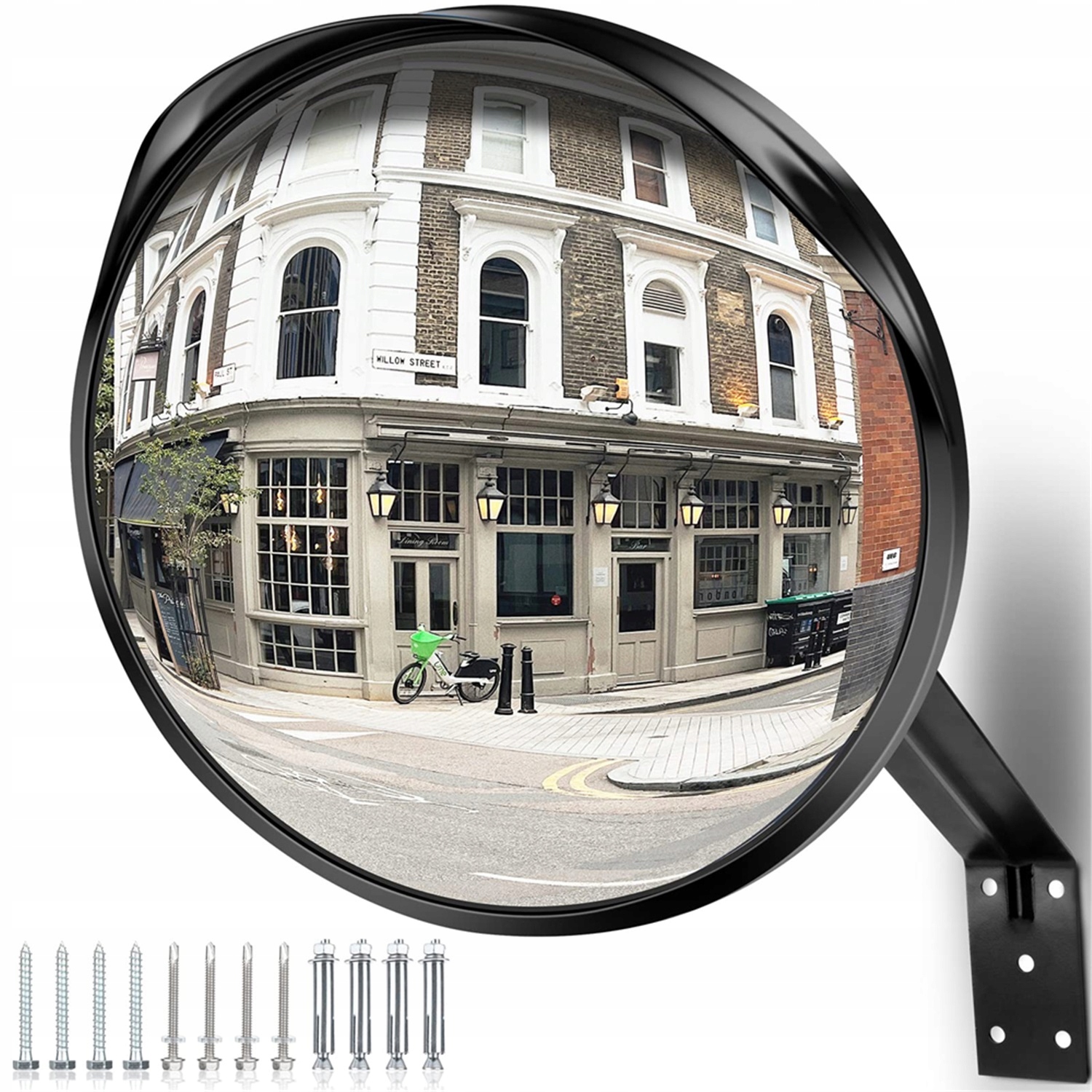 Zrcadlo parkovací zrcadlo Silniční upevnění 40 cm Konvexní šroub