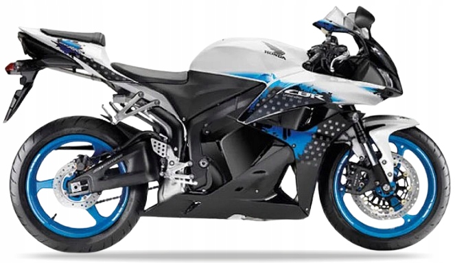 Nálepky Juula Na Motocykel Pre Honda Cbr 600 Rr 2009 Limited Biela NHA66