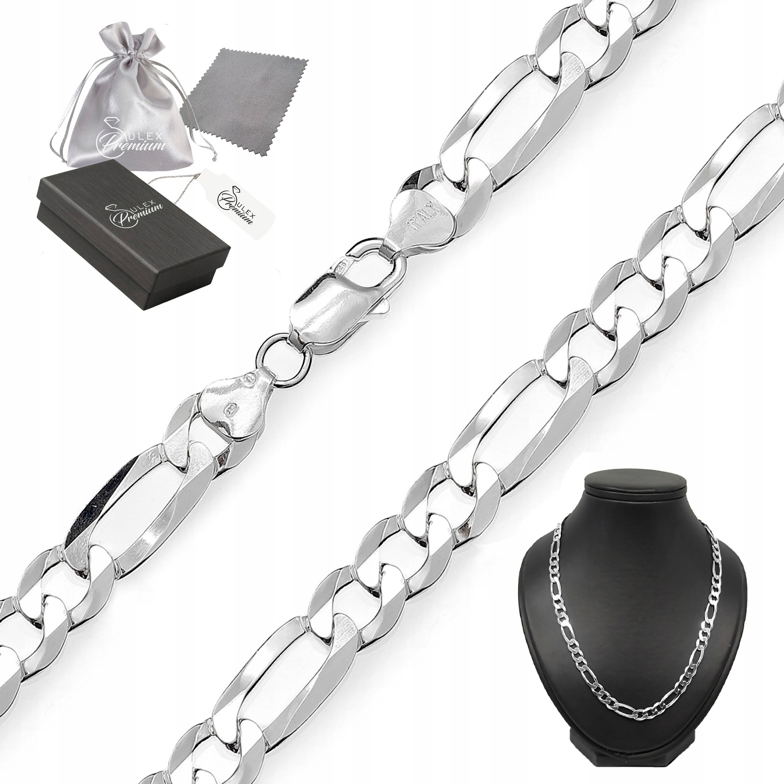 Řetízek stříbro ryzost 925 Stylový dámský Figaro splétaný 45 cm x 5 mm