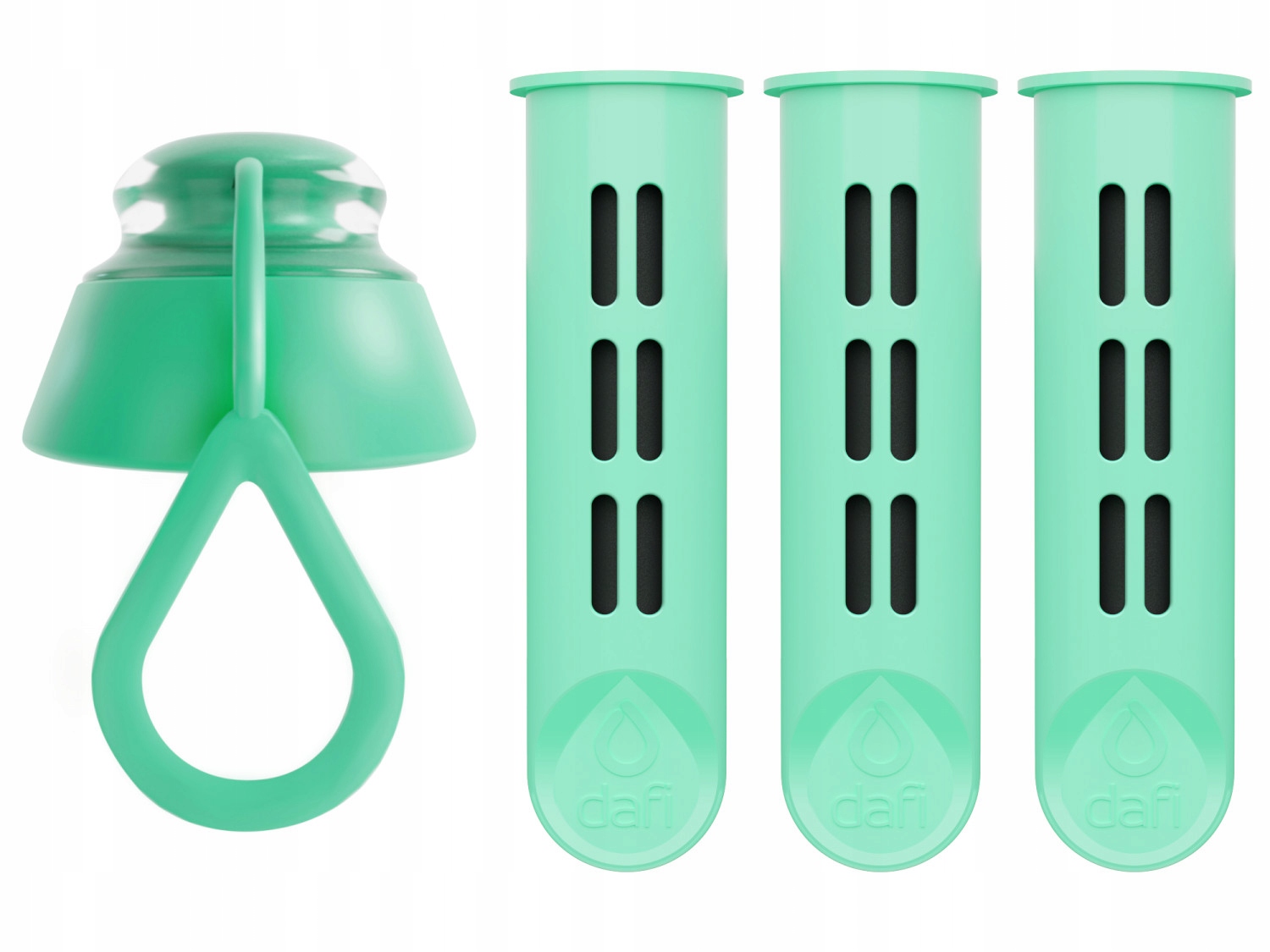 Dafi Solid kulacs 0,5l menta + 4x szűrő Dafi Soft és Solid kulacsokhoz Modell Szilárd