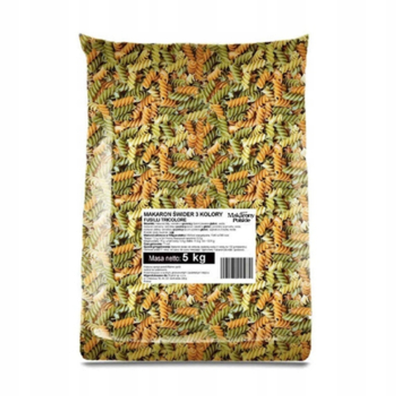 Levně Těstoviny Sorenti Świdry Tricolore 5000 g