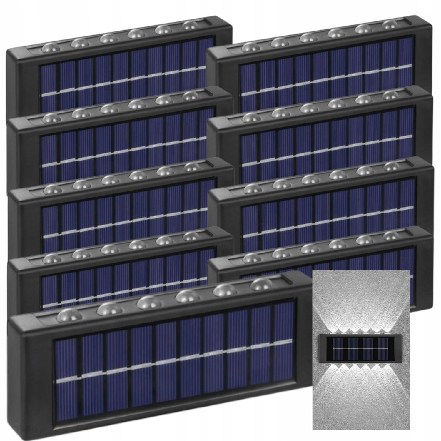 9 x Solární lampa Solární Led venkovní zahradní dekorativní lampa