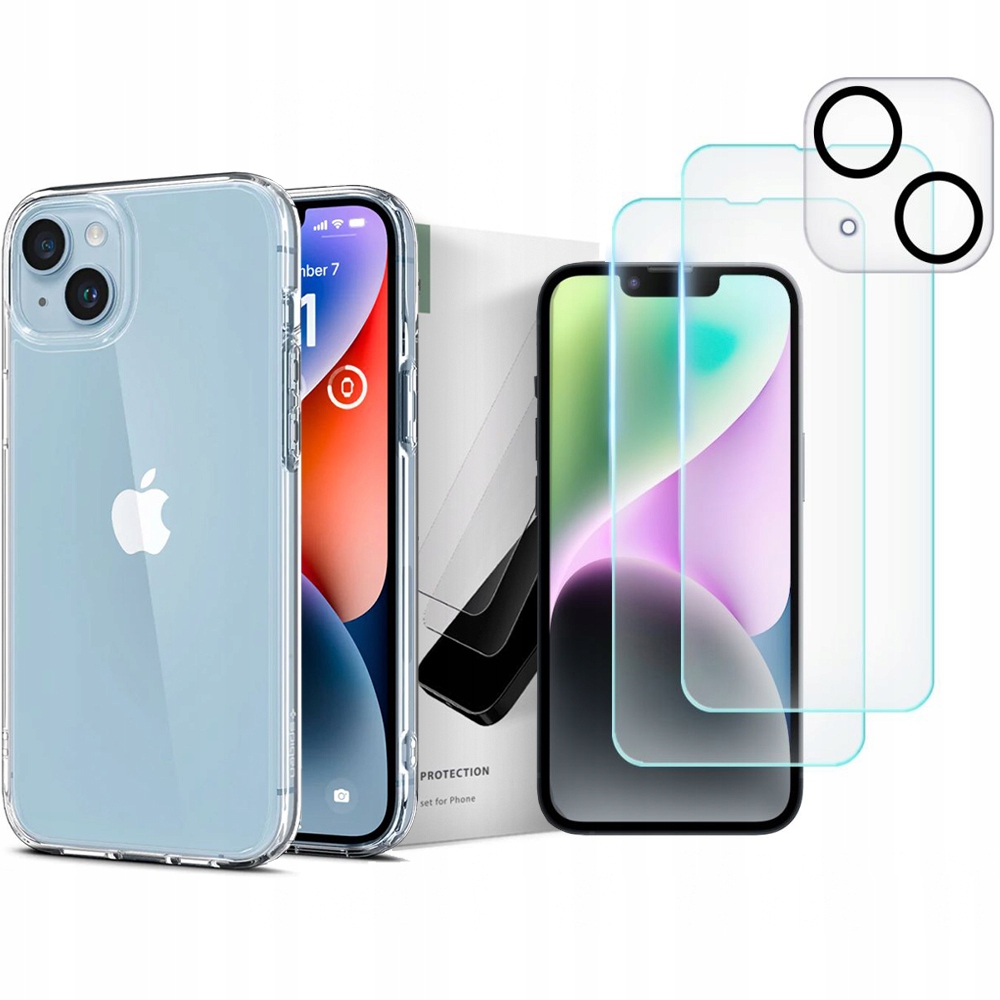 

Spigen Etui Case Na Iphone 14 Szkło Ekran Aparat