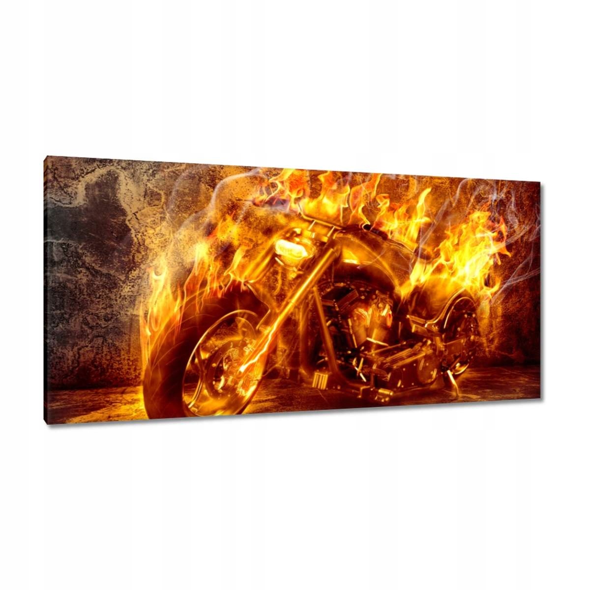 Obrazy 115x55 Chopper v ohni