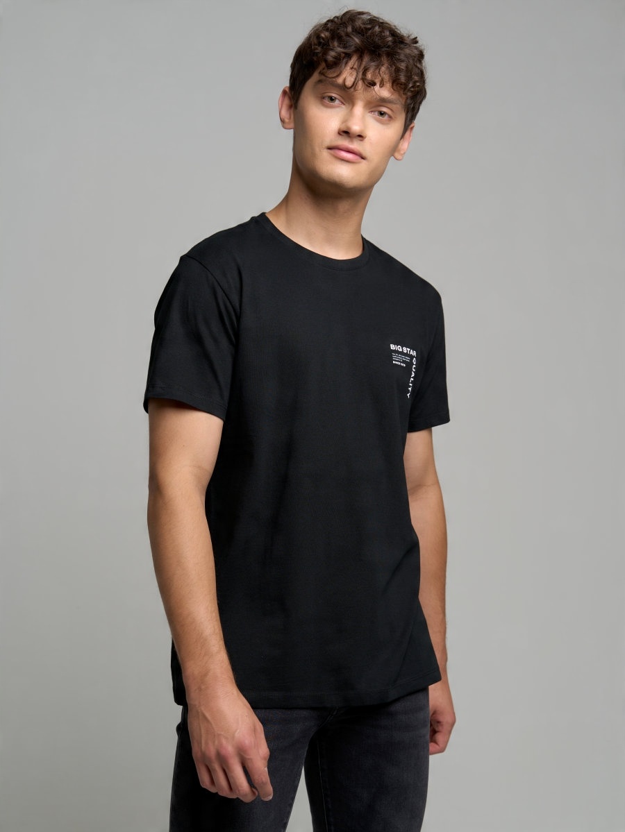 

Big Star Koszulka Męska Czarna Dean 906 5XL
