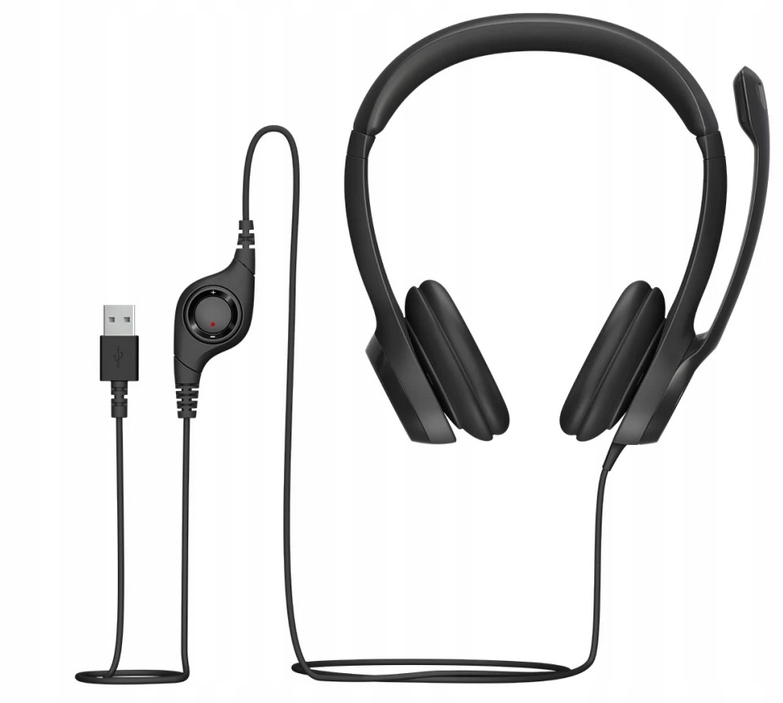 SŁUCHAWKI Z MIKROFONEM LOGITECH H390 USB Kod producenta 981-000406