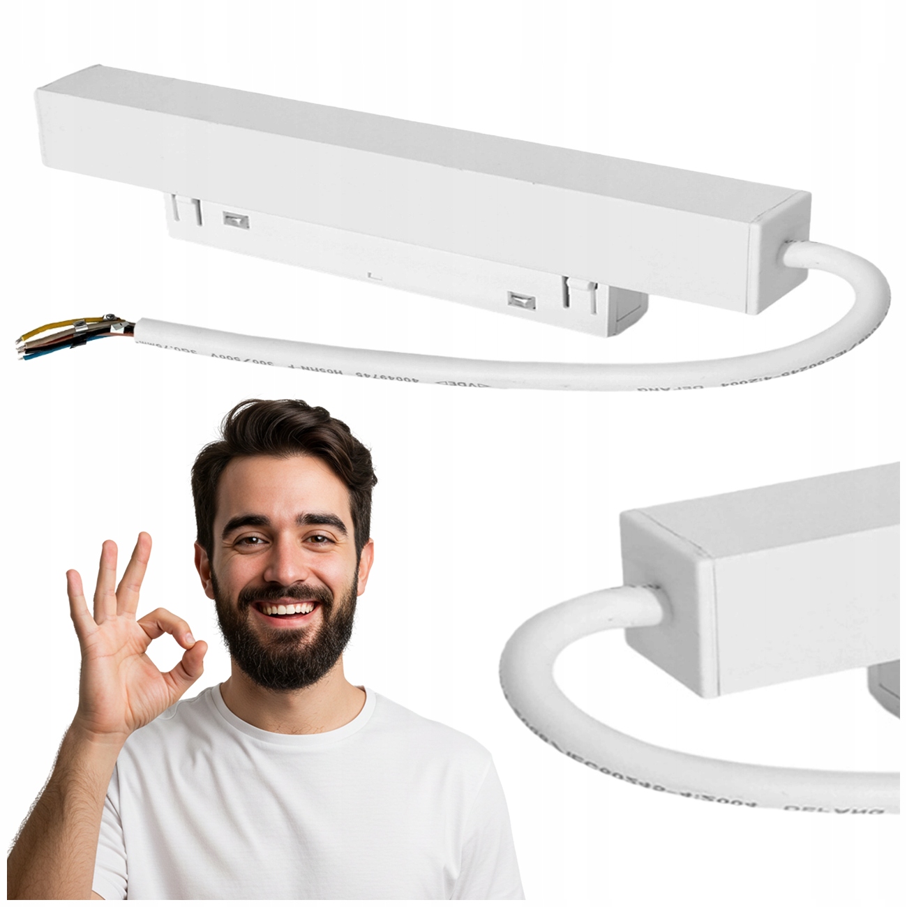 Napájací Zdroj Zasúvateľný Do Magnetických Koľajníc 100 W, Vysoký Výkon, Biely DY-YT100 W