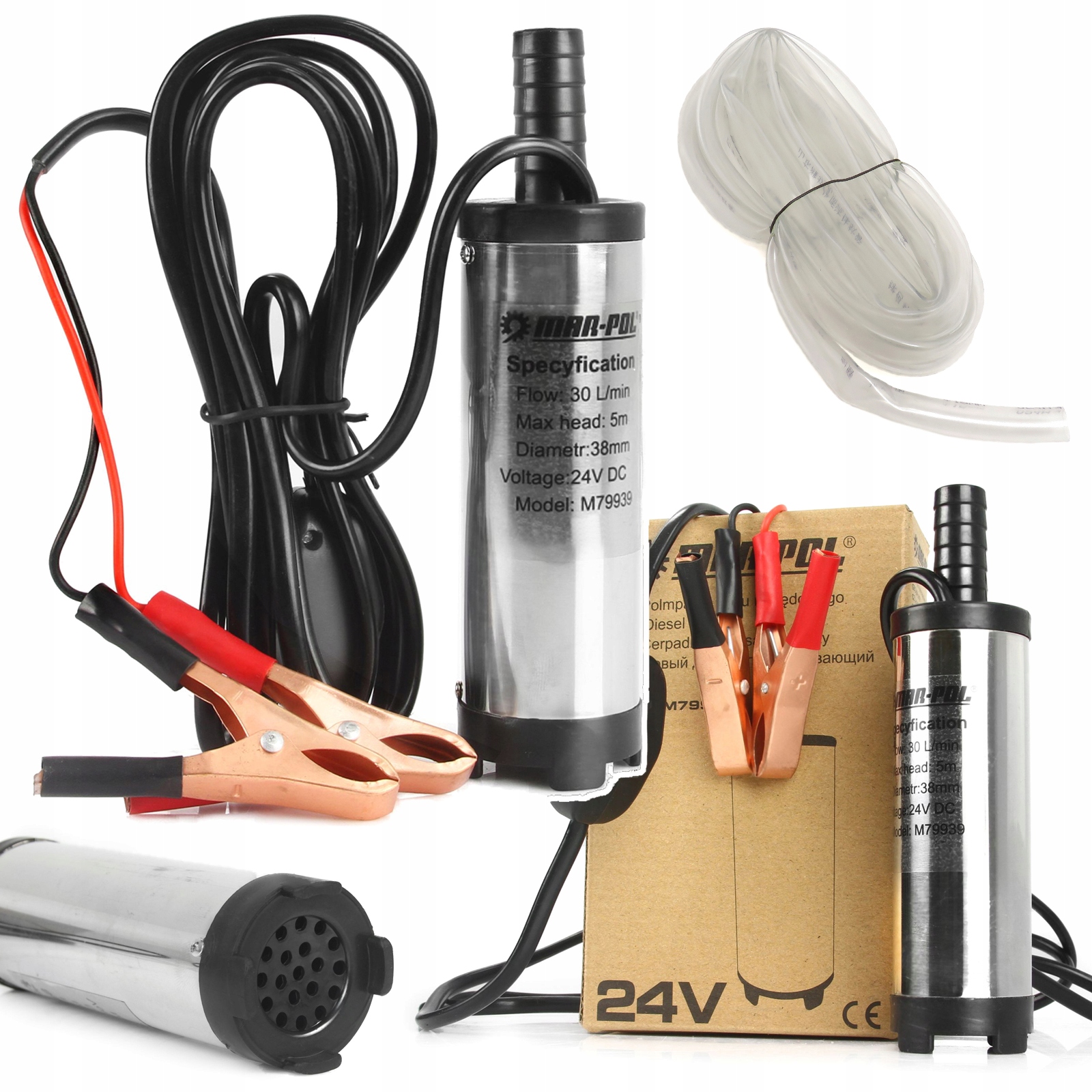 МАСЛОЗЛИВНИЙ НАСОС ПАЛИВНИЙ НАСОС 24В 38ММ ШЛАНГ